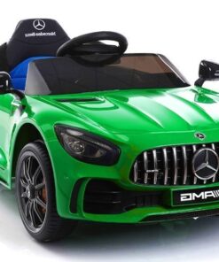 Elektrinis vaikiškas automobilis Mercedes GTR – žalias