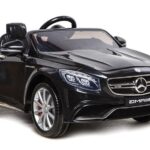 Elektrinis vaikiškas automobilis Mercedes S63 AMG – juodos spalvos