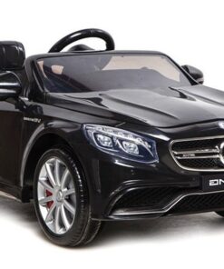 Elektrinis vaikiškas automobilis Mercedes S63 AMG – juodos spalvos