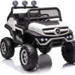 Elektrinis vaikiškas pasivažinėjimo automobilis Mercedes Unimog S
