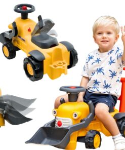 FALK Komatsu paspiriamas traktorius su kaušu ir signalu
