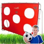 Futbolo vartai su taikymo uždanga 213×152×75cm