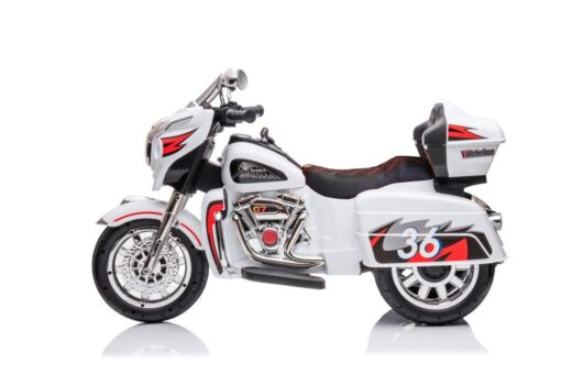 Goldwing triračio elektrinio motociklo vaikiškas modelis – baltas