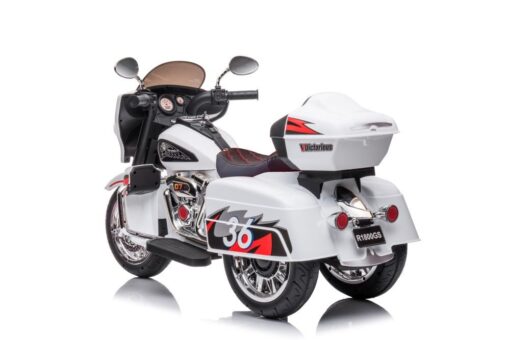 Goldwing triračio elektrinio motociklo vaikiškas modelis – baltas