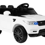 HL1638 elektrinis vaikiškas automobilis baltas