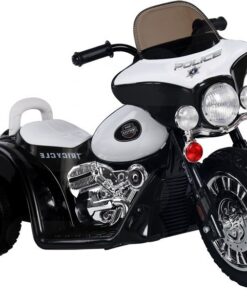Juodas elektrinis vaikiškas motociklas JT568