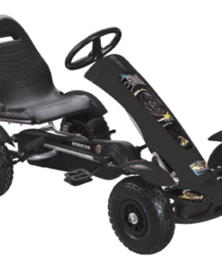 Juodas pedalinis gokartas F618 vaikams