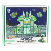 Kosminės magnetinės kaladėlės vaikams 66vnt