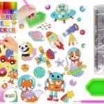Kūrybinis deimantinių lipdukų rinkinys Astronautai