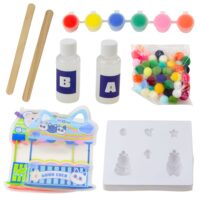 Kūrybinis kapibaros gelio figūrėlių DIY rinkinys – 18 dalių