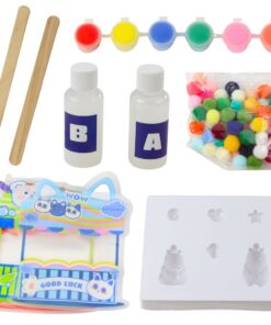 Kūrybinis kapibaros gelio figūrėlių DIY rinkinys – 18 dalių