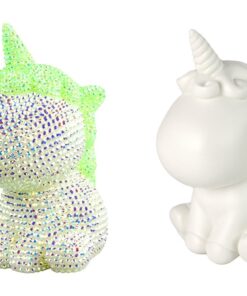 Kūrybinis rinkinys „Unicorn“ su deimantukais – žalias