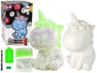 Kūrybinis rinkinys „Unicorn“ su deimantukais – žalias