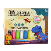 Kūrybinis vitražinių 3D dinozaurų raktų pakabukų rinkinys