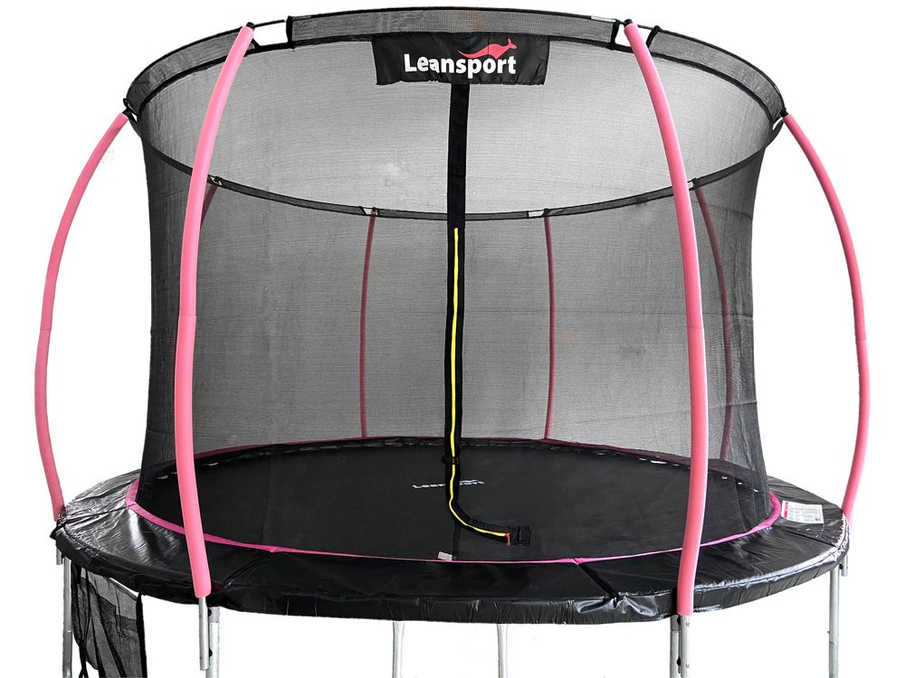 LEAN Sport Max 12ft (366 cm) batuut &ndash; must roosade detailidega