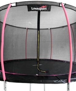 LEAN Sport Max 12ft (366 cm) batutas – juodas su rožiniais akcentais