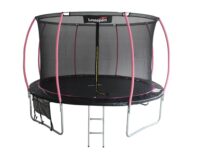 LEAN Sport Max 12ft (366 cm) batutas – juodas su rožiniais akcentais