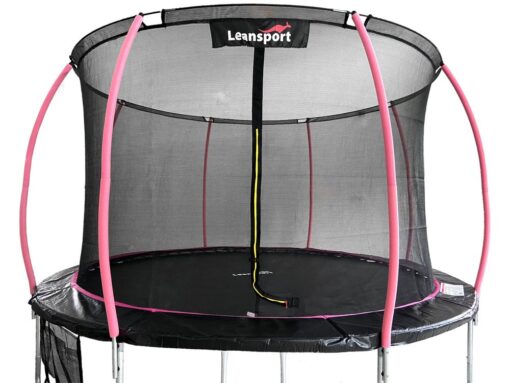LEAN Sport Max 14ft (426 cm) batutas – juodas su rožiniais akcentais