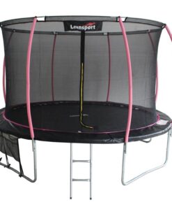 LEAN Sport Max 14ft (426 cm) batutas – juodas su rožiniais akcentais