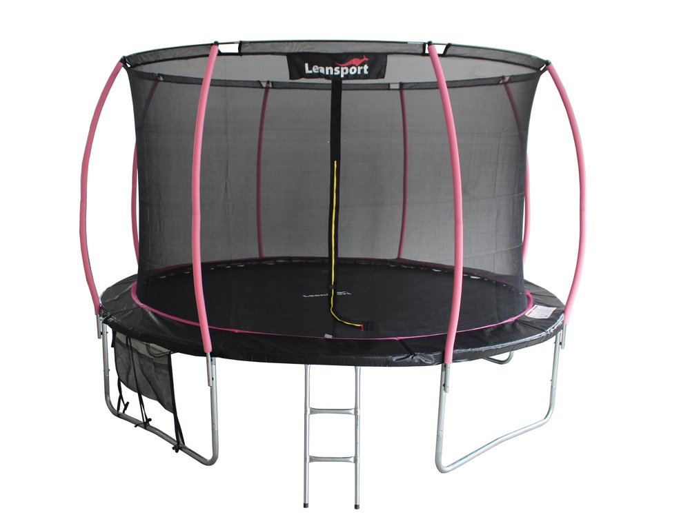 LEAN Sport Max 16ft (487 cm) batuut &ndash; must roosade detailidega