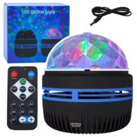 LED RGB projektorius naktinė lempa