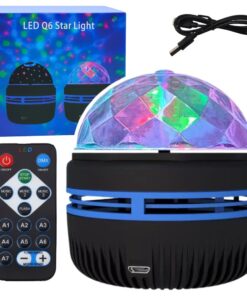 LED RGB projektorius naktinė lempa
