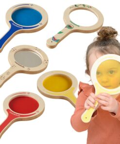 MASTERKIDZ 5 medinių paletės su spalvotais lęšiais