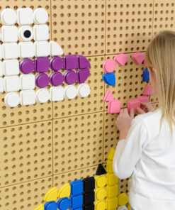 MASTERKIDZ 64 geometrinių formų kaiščių rinkinys STEM lentoms