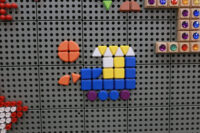 MASTERKIDZ 64 geometrinių formų kaiščių rinkinys STEM lentoms