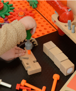 MASTERKIDZ Medinės dirbtuvės XXL Montessori STEM su įrankiais