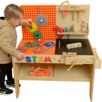 MASTERKIDZ Medinės dirbtuvės XXL Montessori STEM su įrankiais