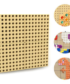MASTERKIDZ STEM TEM kūrybinė mokslo sieninė lenta su montavimo panele 40 x 40 cm