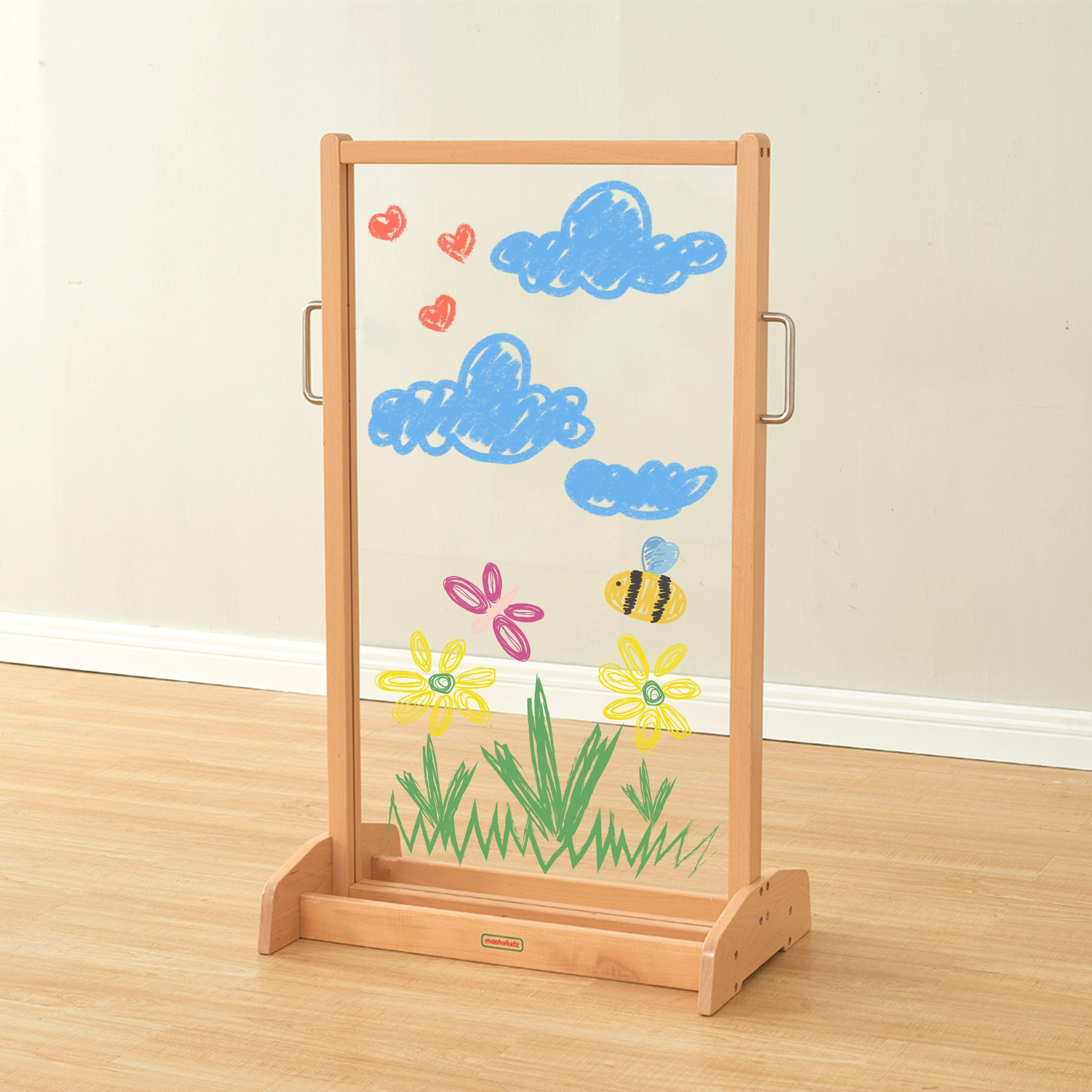MASTERKIDZ dvipusis piešimo lango molbertas MASTERKIDZ dvipusis piešimo lango molbertas