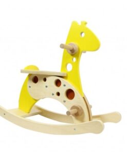 MASTERKIDZ medinė linguojanti žirafa – supamasis žaislas vaikams