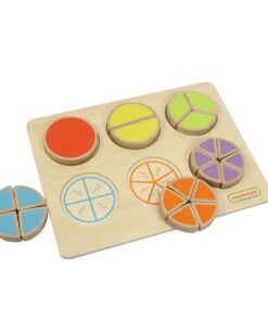 MASTERKIDZ medinė matematinė dėlionė – trupmenos