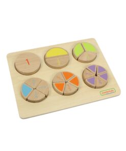 MASTERKIDZ medinė matematinė dėlionė – trupmenos