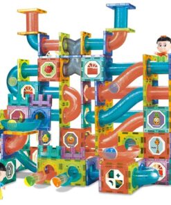 Magnetinė šviečianti kamuoliukų trasa 3D 292 vnt