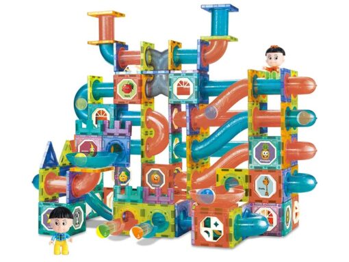 Magnetinė šviečianti kamuoliukų trasa 3D 292 vnt