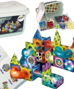 Magnetinė šviečianti kamuoliukų trasa 75 vnt