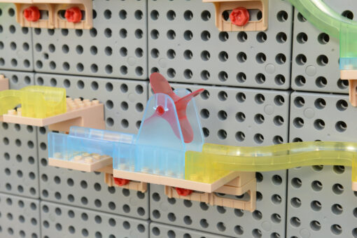 Masterkidz kamuoliukų trasos konstravimo rinkinys STEM lentai 440 dalių