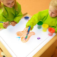 Masterkidz sensorinis rėmas su LED panele ir skaidriu piešimo padėklu