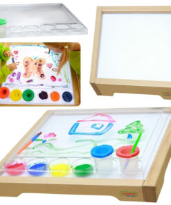 Masterkidz sensorinis rėmas su LED panele ir skaidriu piešimo padėklu