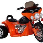 Oranžinis elektrinis vaikiškas motociklas JT568