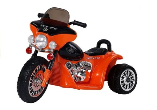 Oranžinis elektrinis vaikiškas motociklas JT568