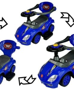 Paspiriamoji Mašinėlė Mega Car 3in1 – Mėlyna
