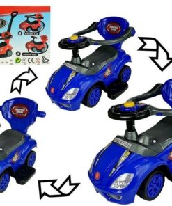 Paspiriamoji Mašinėlė Mega Car 3in1 – Mėlyna