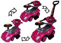 Paspiriamoji Mašinėlė Mega Car 3in1 – Rožinė