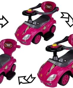 Paspiriamoji Mašinėlė Mega Car 3in1 – Rožinė