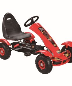 Raudonas pedalinis gokartas F618 vaikams