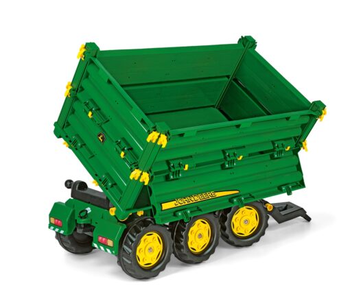 Rolly Toysi kolmeteljeline kallurhaagis "Mega Trailer" John Deere